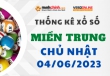 Thống kê XSMT 04/06/2023 – Thống kê KQXS Miền Trung ngày 04/06/2023