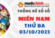 Thống kê XSMN 03/10/2023 – Thống kê KQXS Miền Nam ngày 03/10/2023