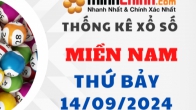 Thống kê XSMN 14/09/2024 – Thống kê KQXS Miền Nam ngày 14/09/2024