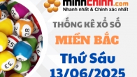Thống kê XSMB 13/06/2025 – Thống kê KQXS Miền Bắc ngày 13/06/2025