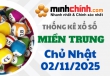 Thống kê XSMT 02/11/2025 – Thống kê KQXS Miền Trung ngày 02/11/2025