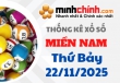 Thống kê XSMN 22/11/2025 – Thống kê KQXS Miền Nam ngày 22/11/2025