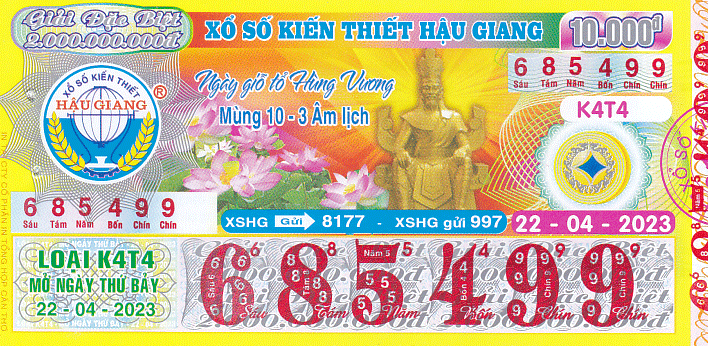 Vé Số Hậu Giang Ngày 22/04/2023 - Xổ Số Minh Chính | Minhchinh.Com